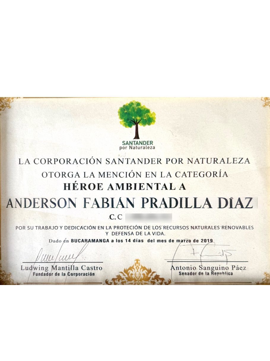 Mención Héroe Ambiental